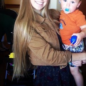 Forever 21 Cropped Brown Denim Jacket